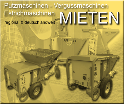 Karte regionale Vermietung Putzmaschine-mieten.de